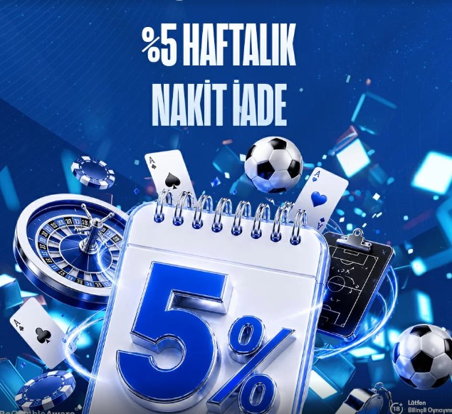 YouCas yüzde 5 haftalık nakit iade
